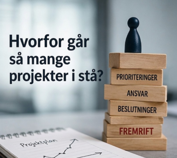 Skærmbillede fra opslaget: Hvorfor går så mange projekter i stå?